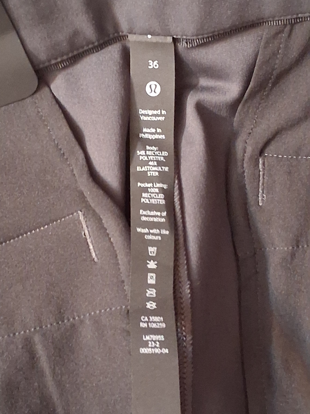 Lululemon SMU Embroidered Black Athletic Shorts - Picture 6 of 6